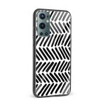 Black and White Printed Glass Back Phone Case - Image 2