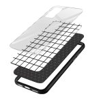Black and White Printed Glass Back Phone Case - Image 3