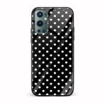Black and White Printed Glass Back Phone Case