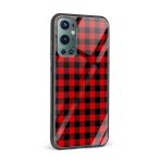 Checks Printed Glass Back Phone Case - Image 2
