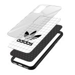 Black and White Printed Glass Back Phone Case - Image 3