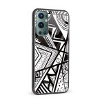 Black and White Printed Glass Back Phone Case - Image 2