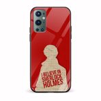 Sherlock Printed Glass Back Phone Case