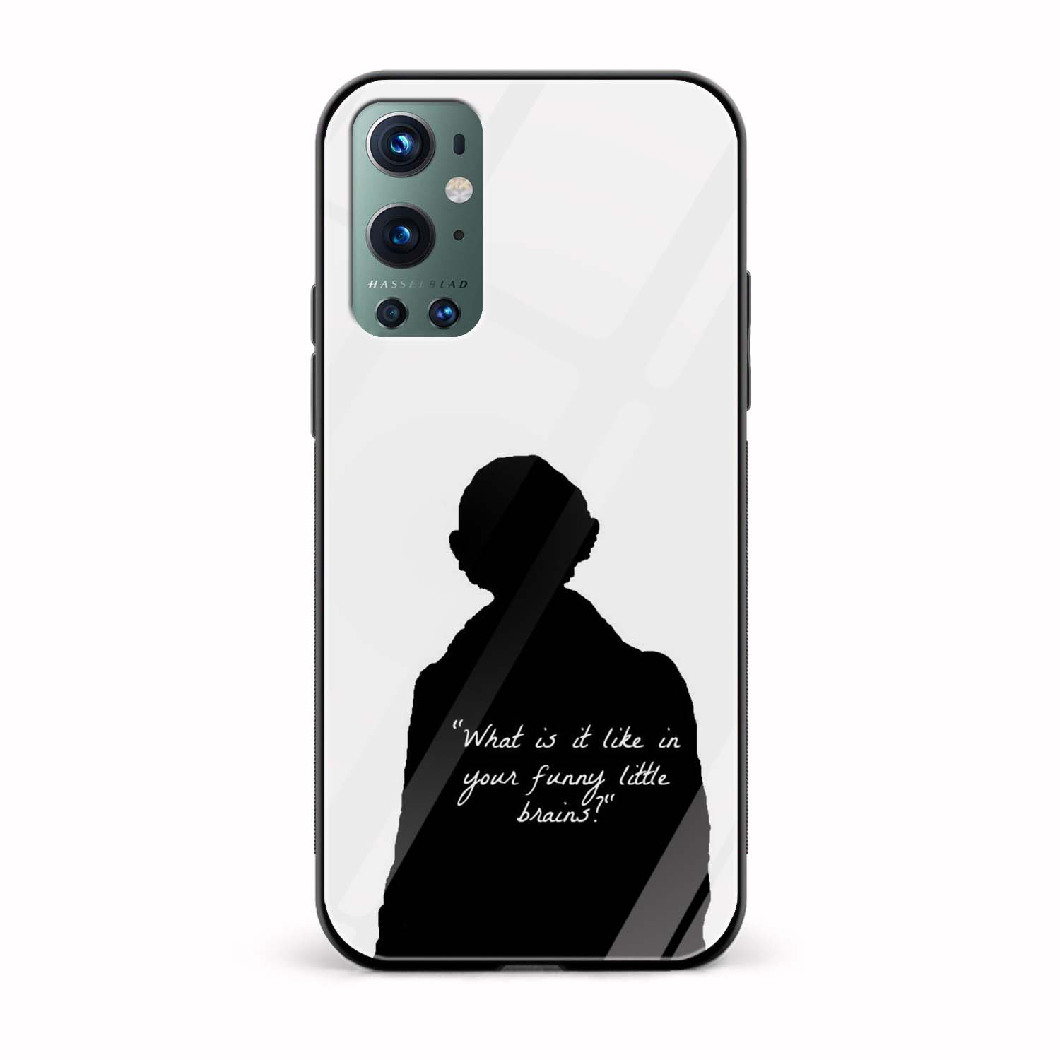 Sherlock - Funny Little Brains Printed Glass Back Phone Case Sherlock - Funny Little Brains Printed Glass Back Phone Case - Image 1