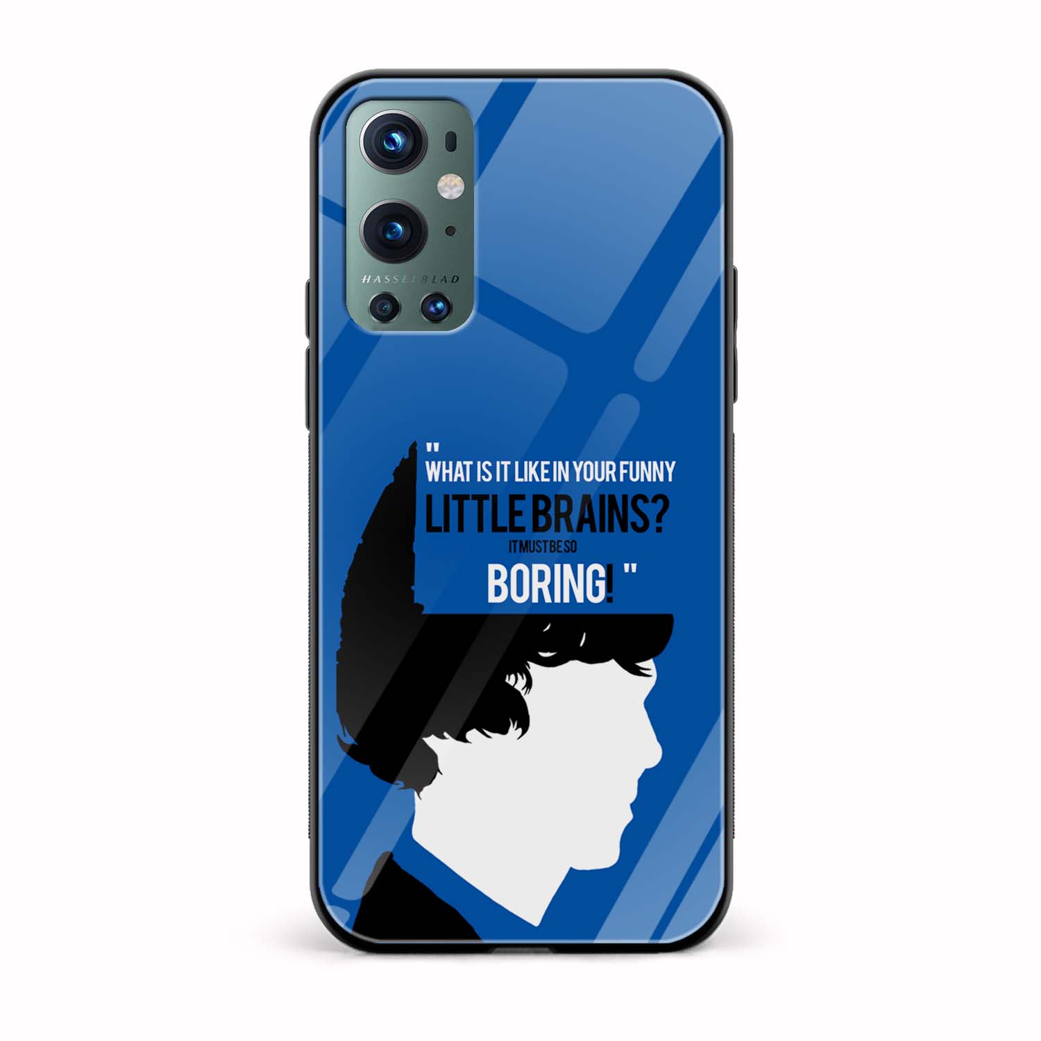 Sherlock - Funny Little Brains Printed Glass Back Phone Case Sherlock - Funny Little Brains Printed Glass Back Phone Case - Image 1