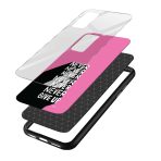 Typography Printed Glass Back Phone Case - Image 3