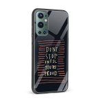 Typography - Don't Stop Printed Glass Back Phone Case - Image 2