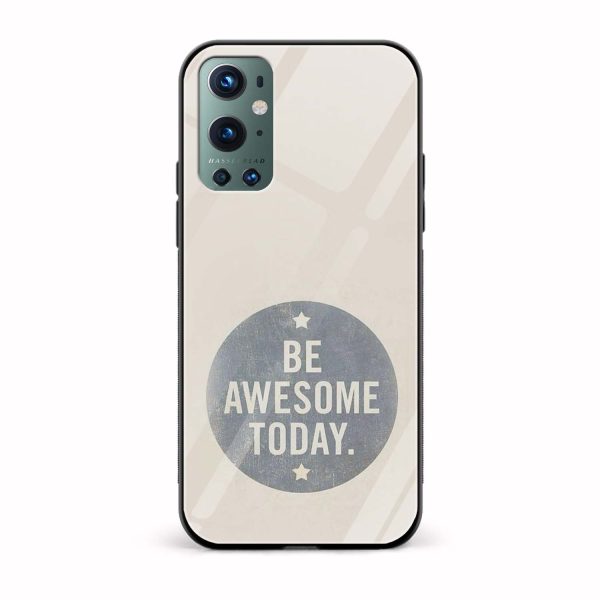 Typography - Be Awesome Today Printed Glass Back Phone Case