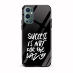 Typography Printed Glass Back Phone Case