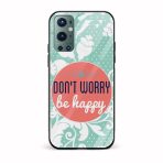 Typography Printed Glass Back Phone Case