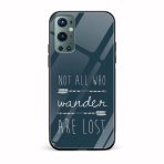 Typography Printed Glass Back Phone Case