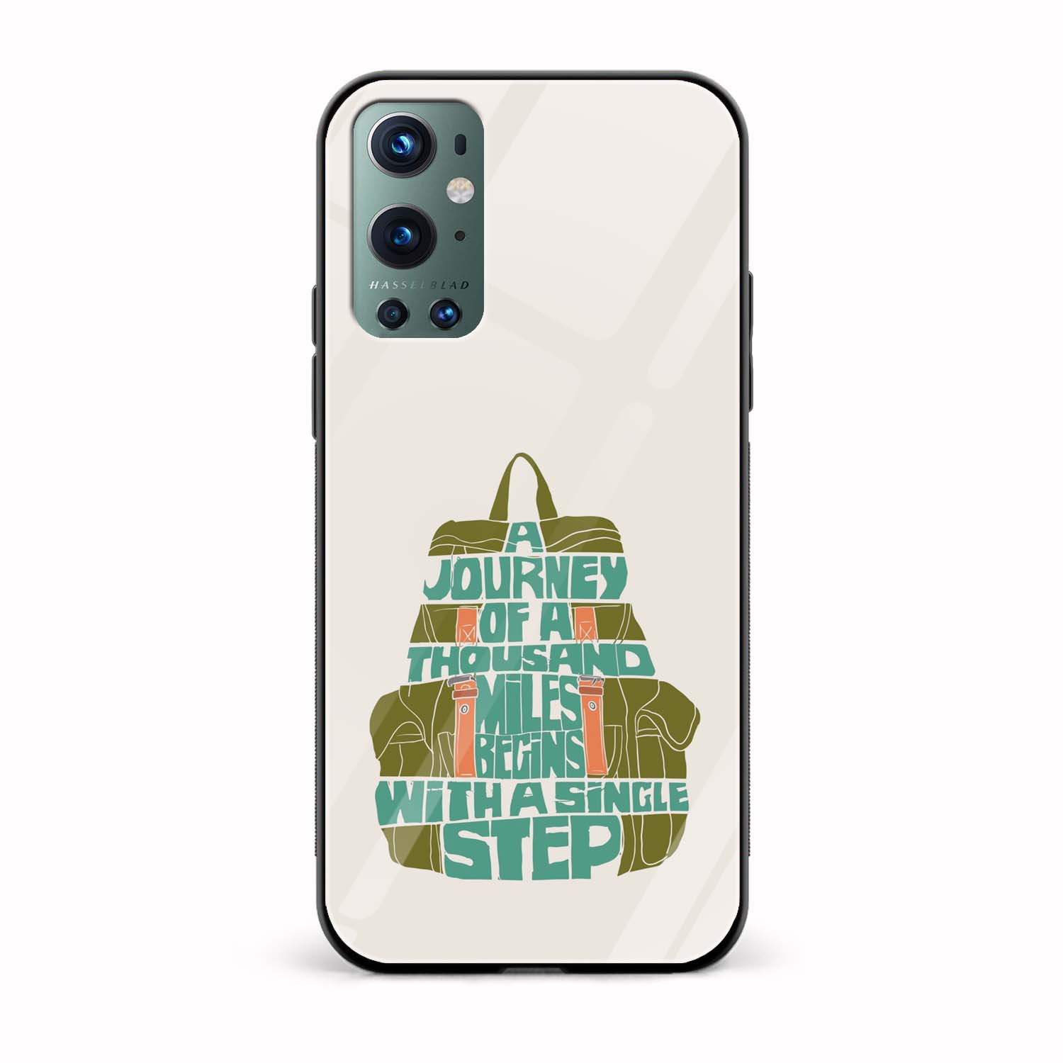 Typography Printed Glass Back Phone Case Typography Printed Glass Back Phone Case - Image 1