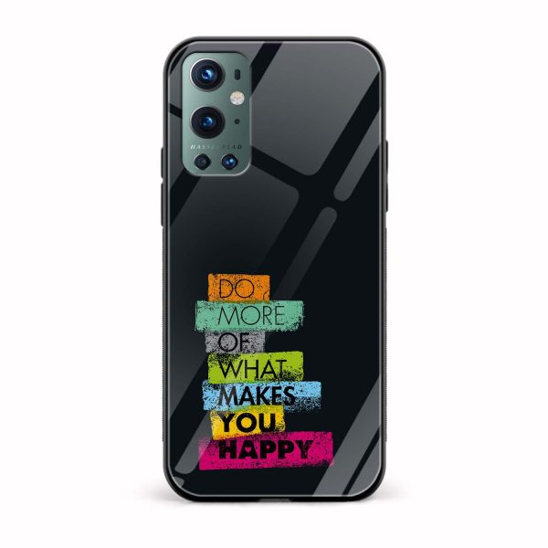 Typography Printed Glass Back Phone Case