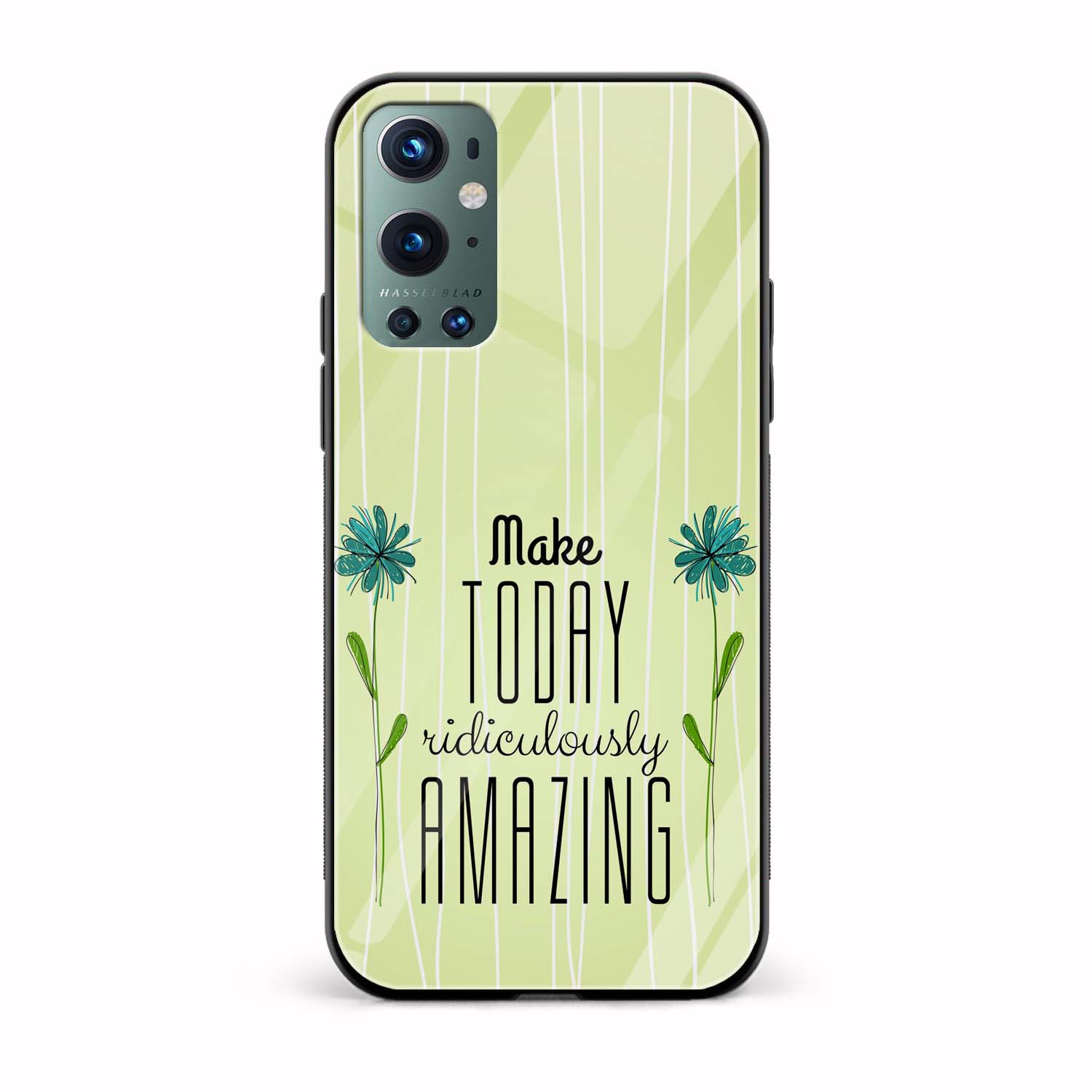 Typography Printed Glass Back Phone Case Typography Printed Glass Back Phone Case - Image 1