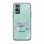 Typography - Wake Up And Be Awesome Printed Glass Back Phone Case