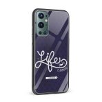 Typography Printed Glass Back Phone Case - Image 2