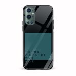 Typography Printed Glass Back Phone Case