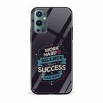 Typography Printed Glass Back Phone Case