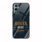 Typography Printed Glass Back Phone Case