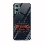 Typography Printed Glass Back Phone Case