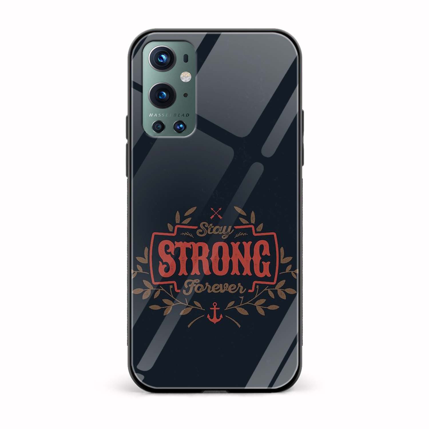 Typography Printed Glass Back Phone Case Typography Printed Glass Back Phone Case - Image 1