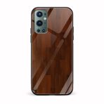 Wooden Texture Printed Glass Back Phone Case
