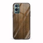 Wooden Texture Printed Glass Back Phone Case