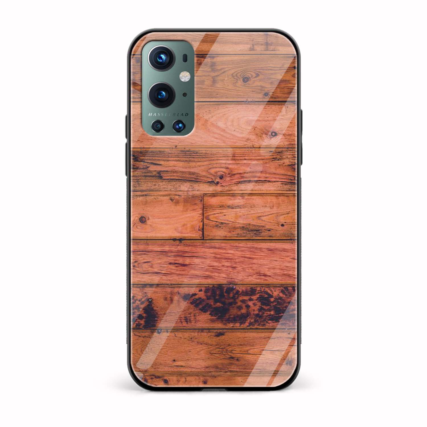 Wooden Texture Printed Glass Back Phone Case Wooden Texture Printed Glass Back Phone Case - Image 1