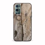 Wooden Texture Printed Glass Back Phone Case