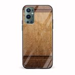 Wooden Texture Printed Glass Back Phone Case