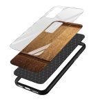 Wooden Texture Printed Glass Back Phone Case - Image 3