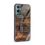 Wooden Texture Printed Glass Back Phone Case - Image 2