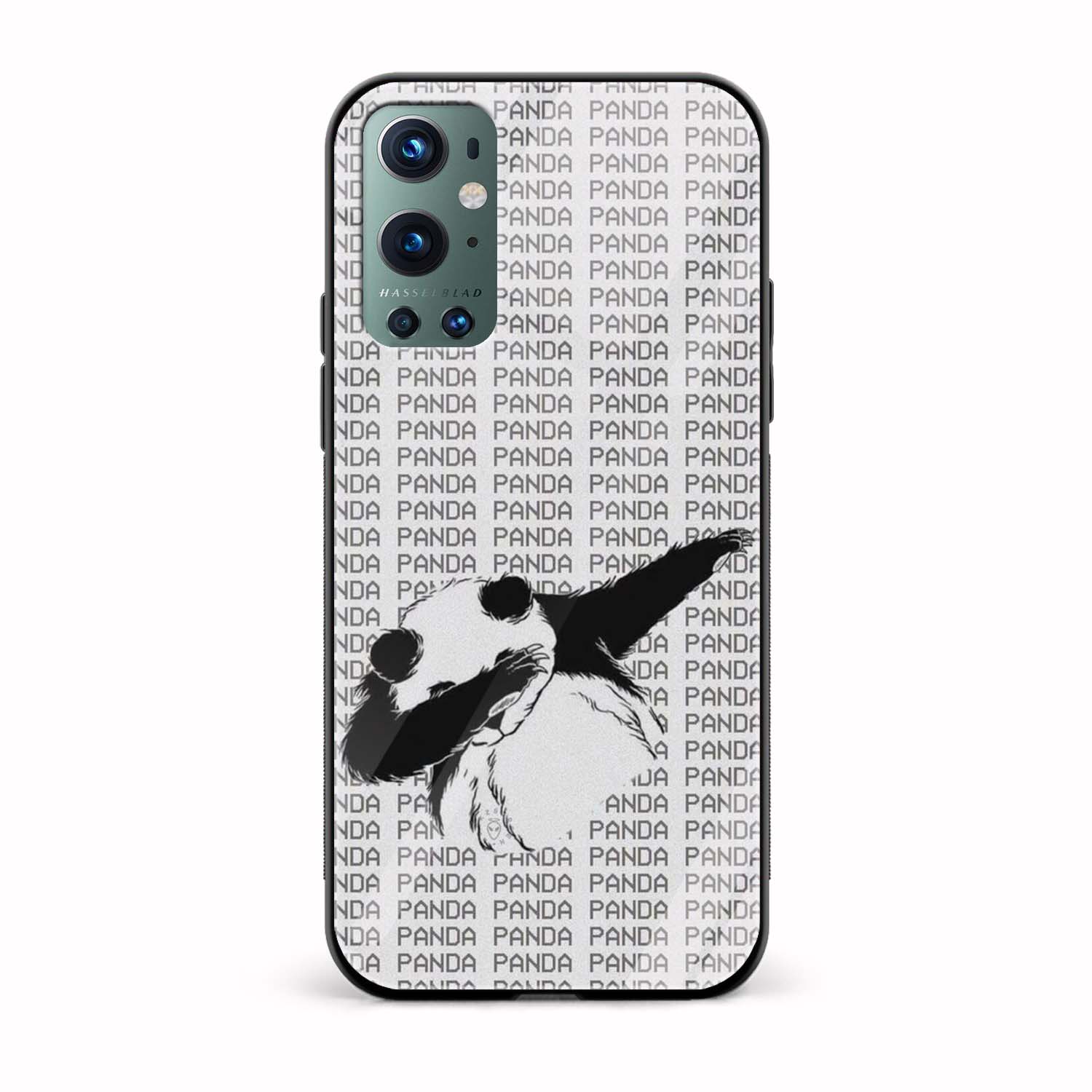 Panda - Dab Printed Glass Back Phone Case Panda - Dab Printed Glass Back Phone Case - Image 1