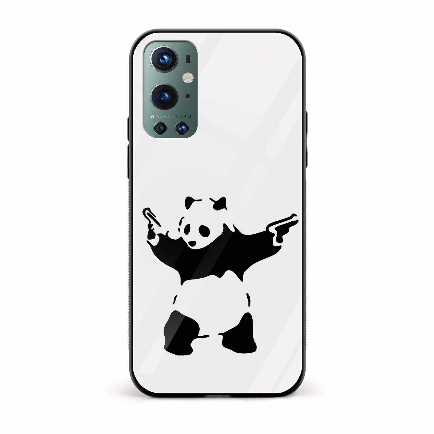 Panda Printed Glass Back Phone Case Panda Printed Glass Back Phone Case - Image 1