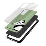 Panda Printed Glass Back Phone Case - Image 3