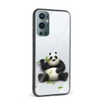 Panda Printed Glass Back Phone Case - Image 2
