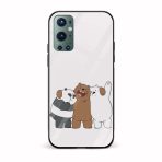 Panda Printed Glass Back Phone Case