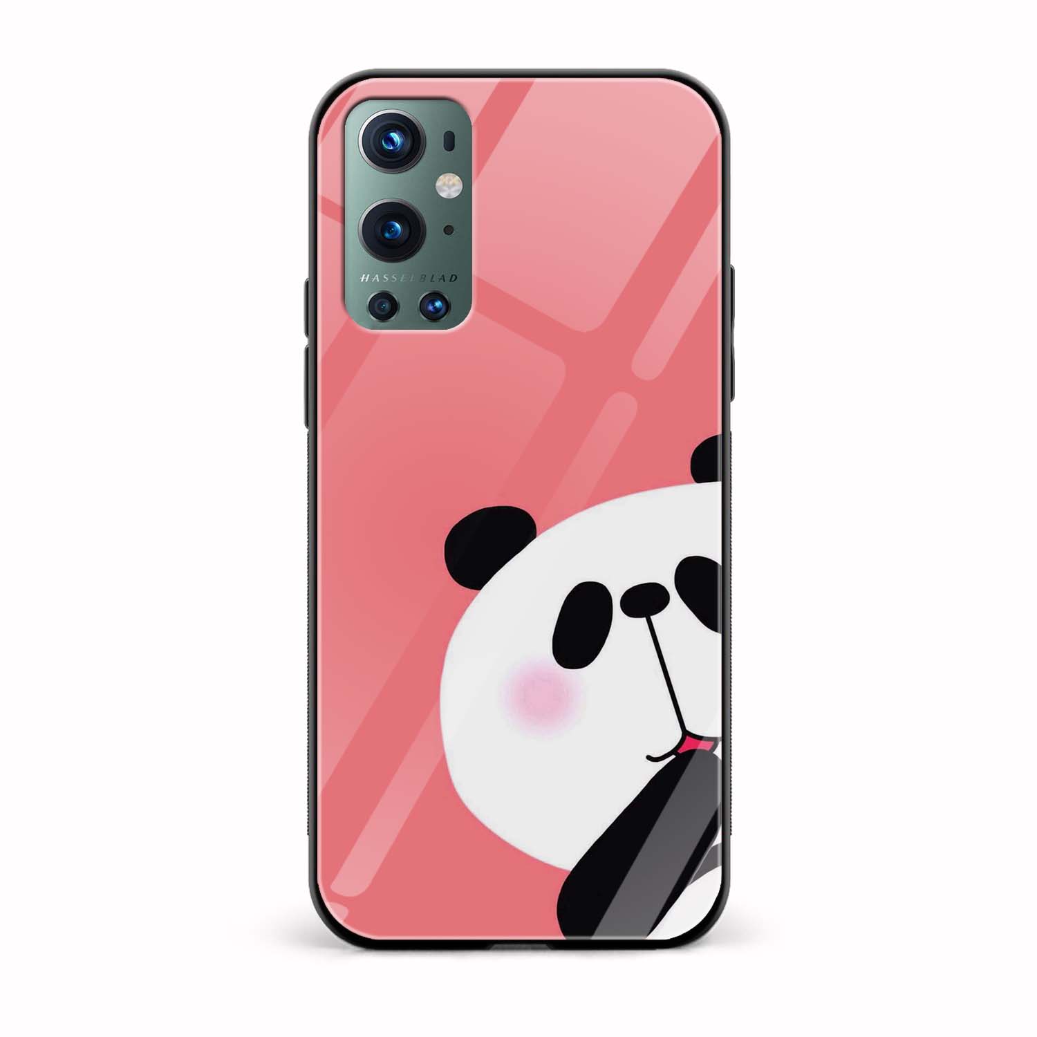 Panda Printed Glass Back Phone Case Panda Printed Glass Back Phone Case - Image 1