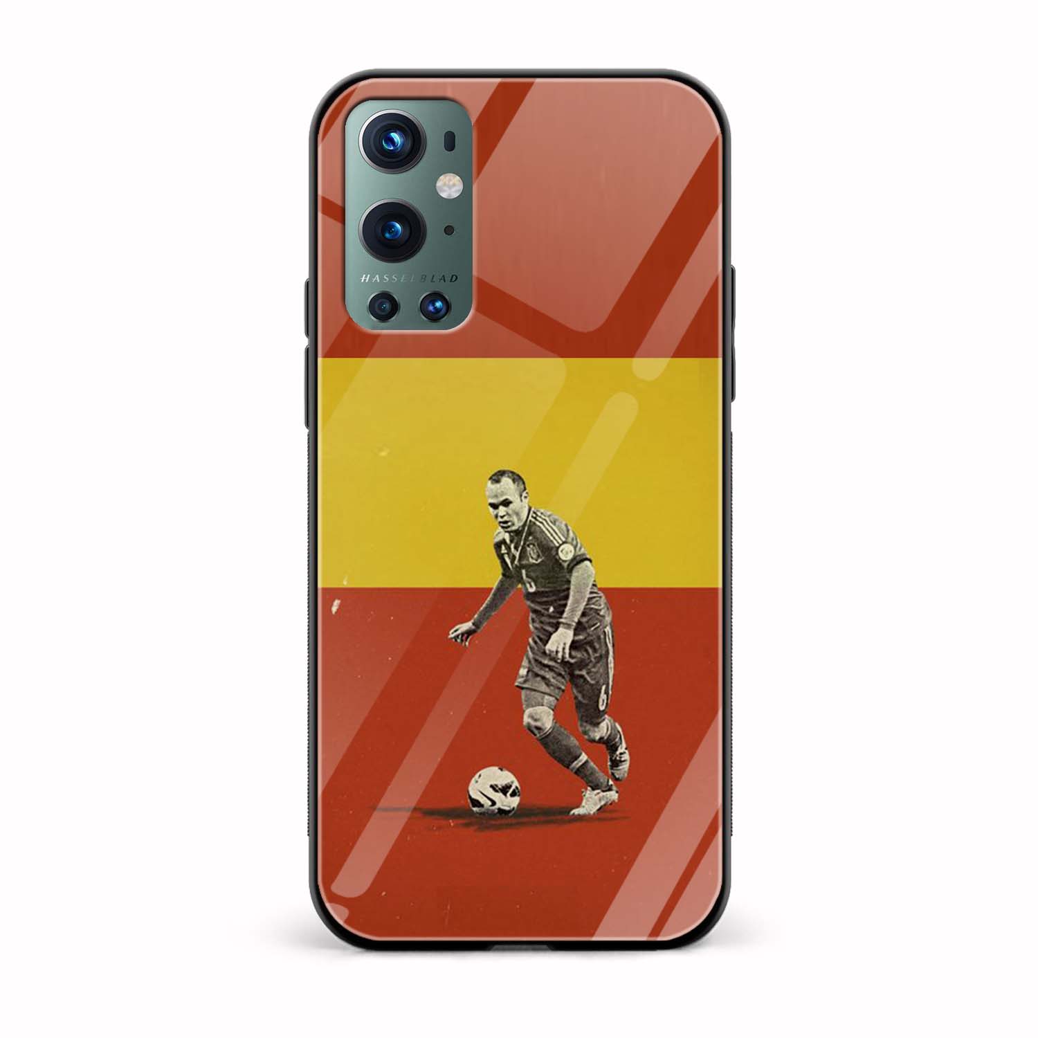 Football Printed Glass Back Phone Case Football Printed Glass Back Phone Case - Image 1