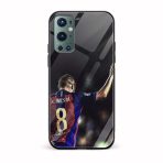 Football - Andres Iniesta Printed Glass Back Phone Case