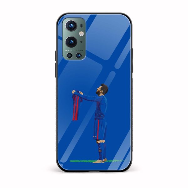 Football - Messi Printed Glass Back Phone Case