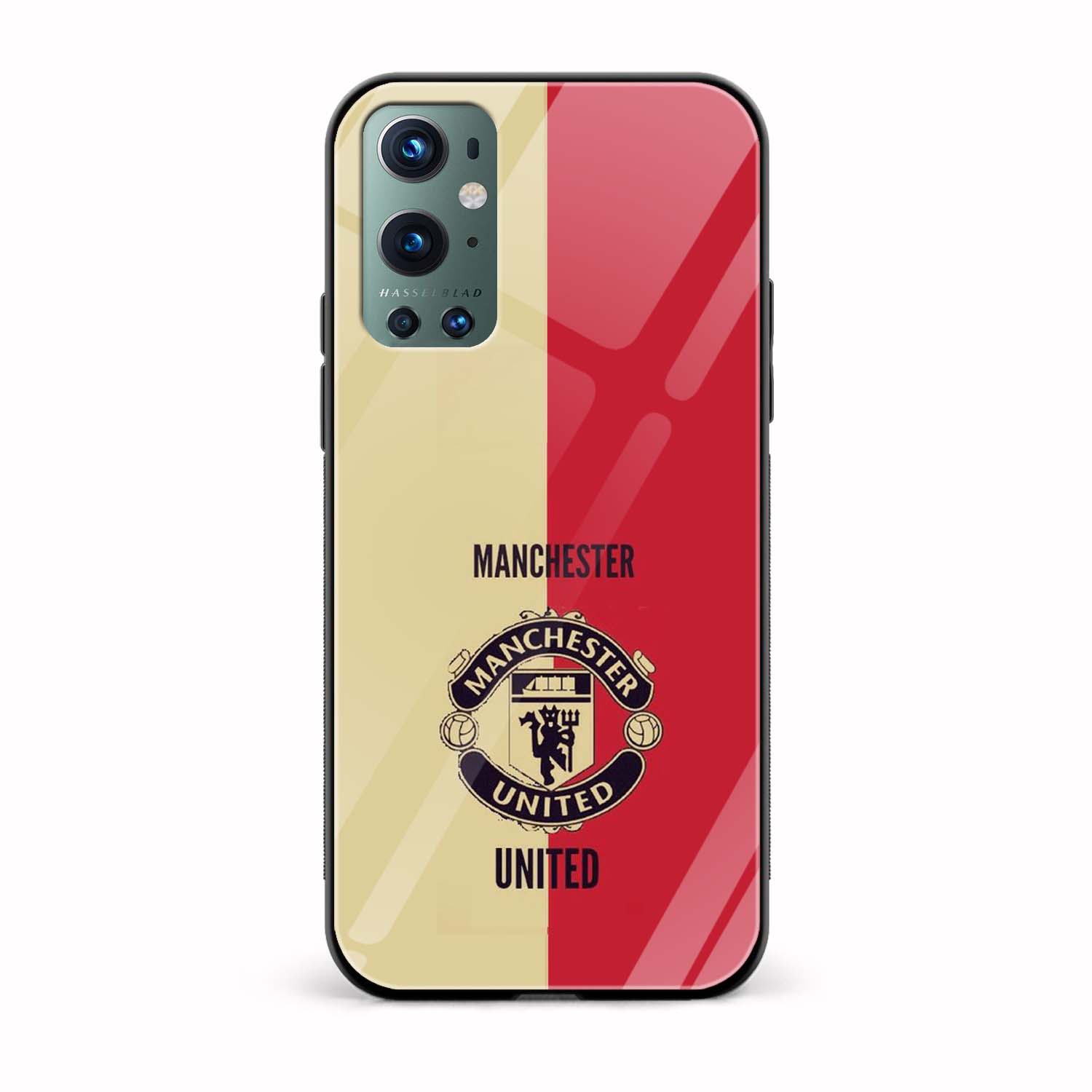 Football- Manchester United Printed Glass Back Phone Case Football- Manchester United Printed Glass Back Phone Case - Image 1