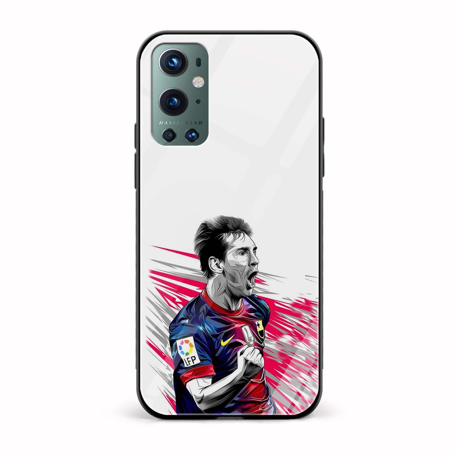 Football - Messi Printed Glass Back Phone Case Football - Messi Printed Glass Back Phone Case - Image 1