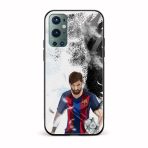 Football - Messi Printed Glass Back Phone Case