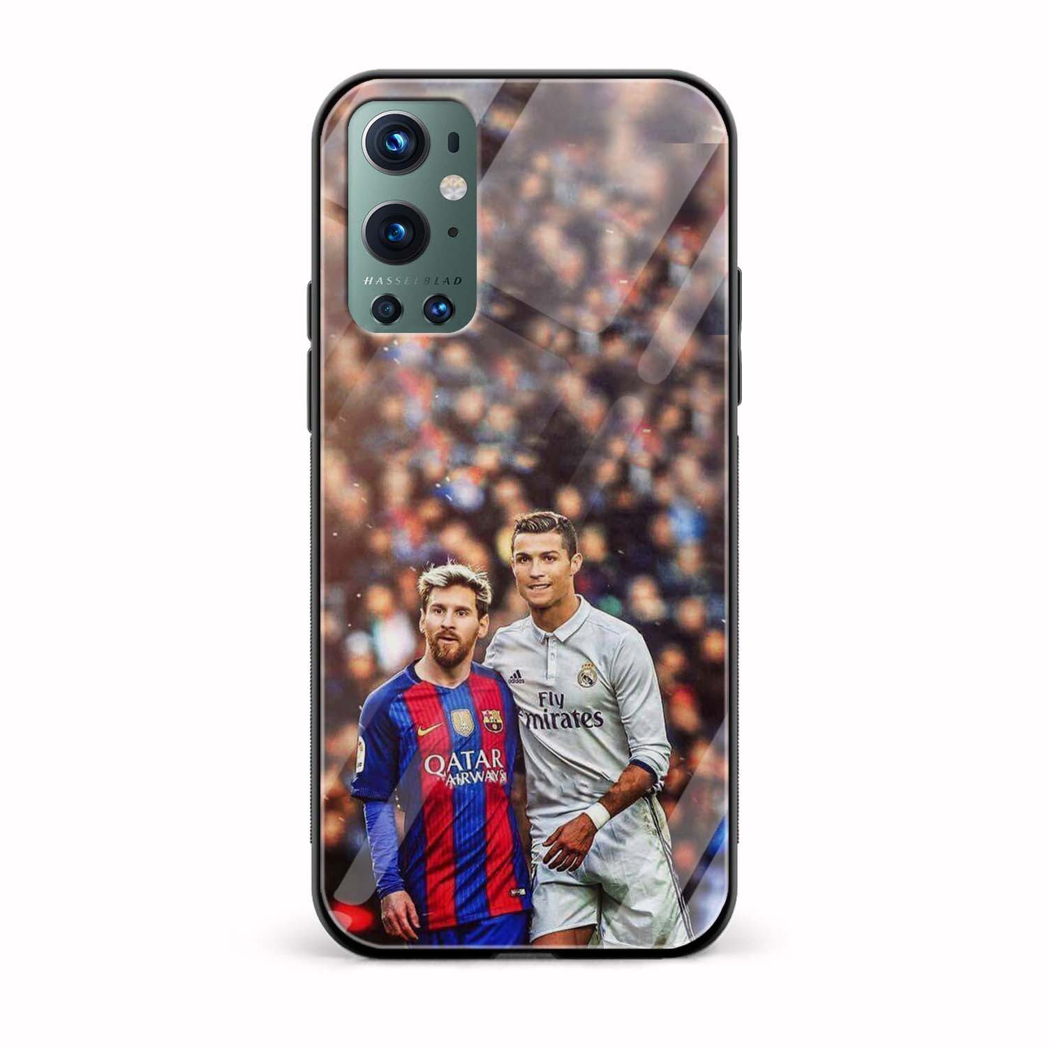 Football Printed Glass Back Phone Case Football Printed Glass Back Phone Case - Image 1