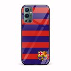 Football - FCB Printed Glass Back Phone Case