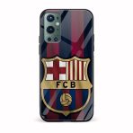 Football - FCB Printed Glass Back Phone Case