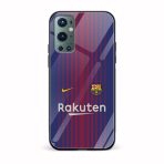 Football - FCB Printed Glass Back Phone Case