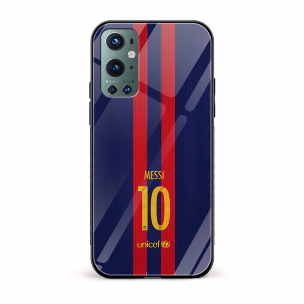 Football - Messi Printed Glass Back Phone Case
