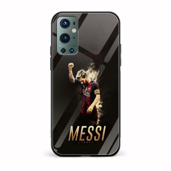 Football - Messi Printed Glass Back Phone Case